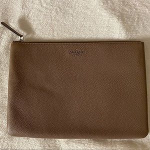 Kate Spade Jackson Large Zip Pouch in Brownstone NWT